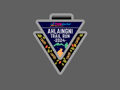 AHLAINGNI TRAIL RUN 2024 (Medal Design) branding graphic design logo medal run trail trailrun
