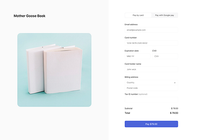 Payment page UI design buy checkout figma payment responsive design ui web design