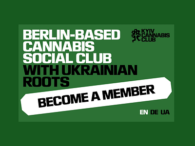 Kyiv Cannabis Club Website Design animation design designer green illustration landing page typography ui web web design website design