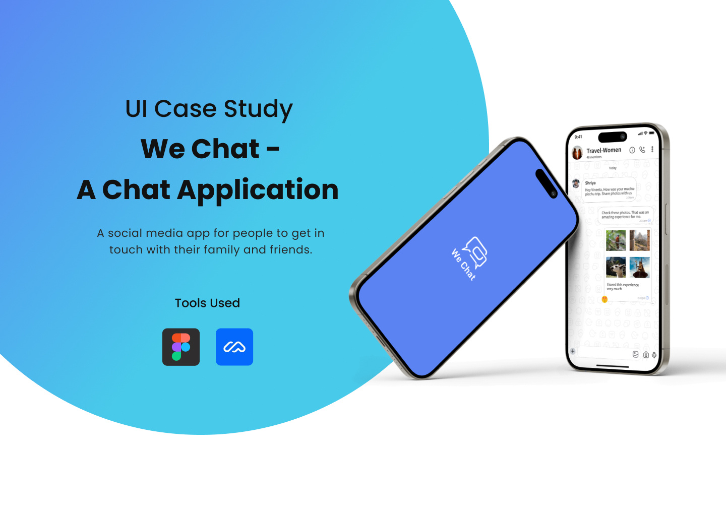 UI Case Study- Chat Application app ui uiux ux