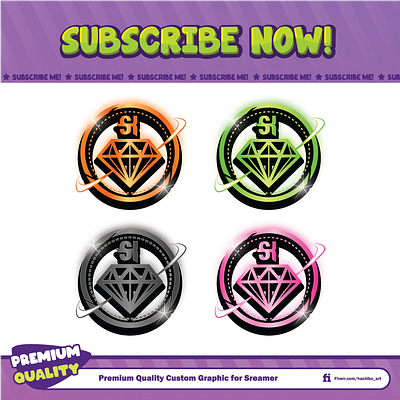 Custom Sub Badges For Twitch By Hachiko Art badges for twitch bit badges design discord emotes facebook emotes hachiko hachiko art hachiko art illustration loyalty badges sub badges sub bagdes sub emotes twitch emotes youtube emotes