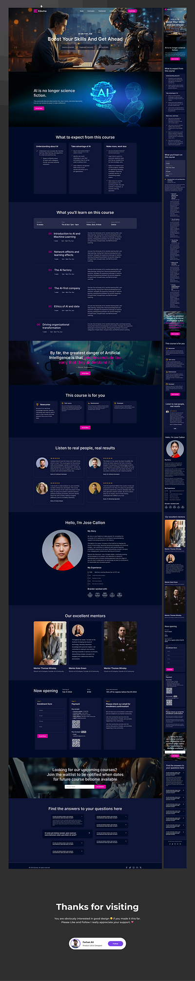 Ai Landing Page ai landing page figma landing page ui ux uxui web website