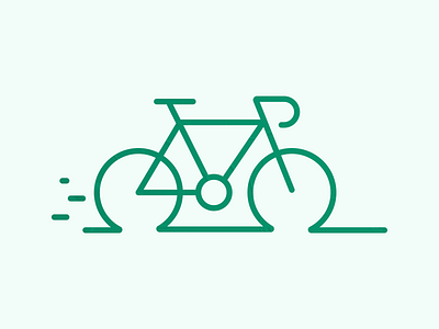 Minimalist Bicycle Icon bicycle bike graphic design illustration minimalist ui