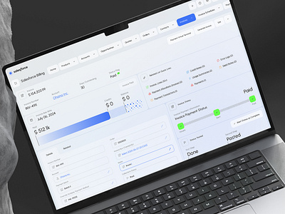 Salesforce CRM - Billing Manegement Dashboard admin ai ai app app app design b2b business crm dashboard design finance management product design saas sales software ui ux web web design