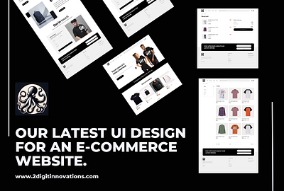 Stunning UI Design for E-commerce Website by 2Digit Innovations. branding graphic design logo ui