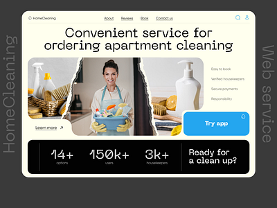 Apartment Cleaning Services Web App app branding design graphic design illustration logo typography ui ux vector
