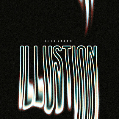 Illusion text effect poster conceptdesign creativeprocess creativework poster texteffect