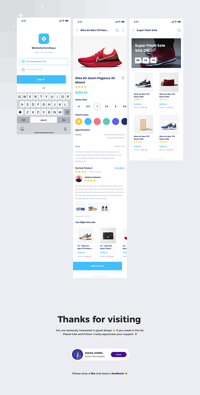 E-COMMERCE MOBILE APP app app design e commerce figma graphic design ui uiux ux