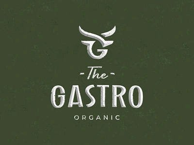 The gastro branding bull food gastro gletter logo logotype meat olive organic rancho symbol