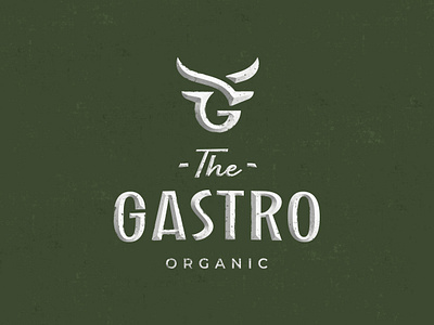 The gastro branding bull food gastro gletter logo logotype meat olive organic rancho symbol