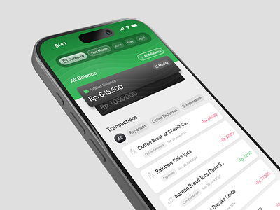 Financial Tracker App Concept for Physical Wallet finance finance tracker financial app mobile app ui design wallet app