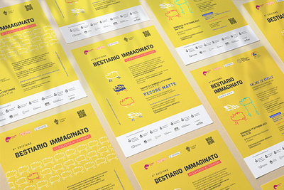 Visual identity for Bestiario Immaginato Festival brand design branding festival festival poster festival visual identity graphic design logo design nonprofit npo poster poster design visual identity