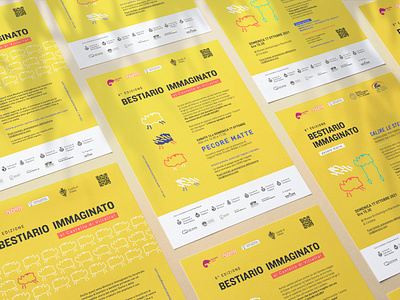 Visual identity for Bestiario Immaginato Festival brand design branding festival festival poster festival visual identity graphic design logo design nonprofit npo poster poster design visual identity