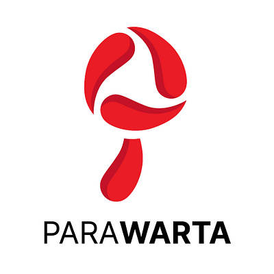 Logo Design For Parawarta brand branding design indonesia logo red