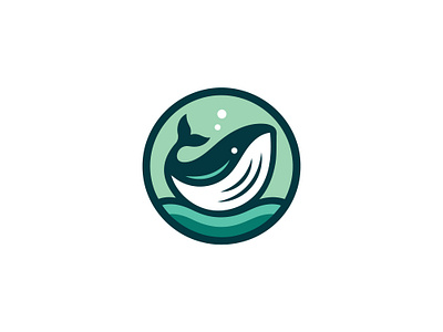 Oceana: Whale Logo Design artistic logo