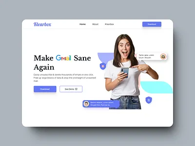 Hero section design figma interaction design product design ui user research ux visual design