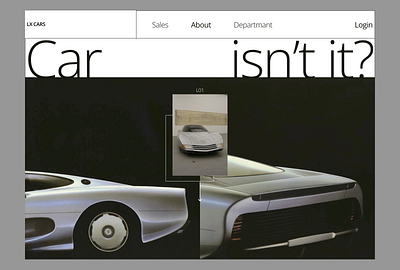 LX CARS website design first prototype branding ui ux web design