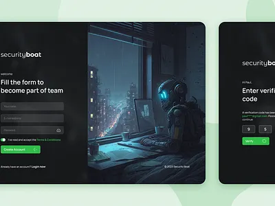 Create account - UI Design create account register security signup ui ux