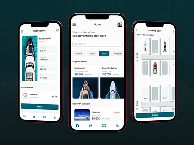 Boat Rental App Ui/Ux Design 3d animation appdesign branding creativedesign design graphic design illustration logo mobiledesign motion graphics nteractiondesign ui ui design uiux userexperience userinterface ux vector visualdesign