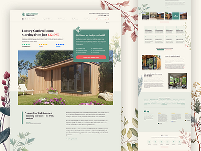 Garden Room Website botanical floral garden redesign website