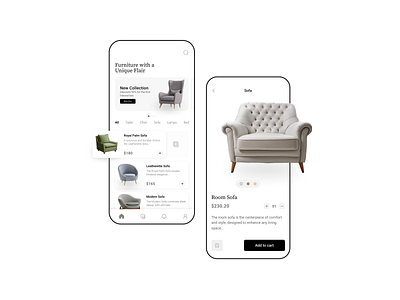 Furniture Mobile App Design Concept app branding design logo ui uidesign ux uxdesign