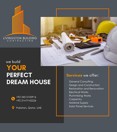 Poster Design for Construction Company branding graphic design