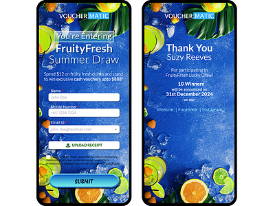 Retail Lucky Draw Program branding coupon customer engagement customer participation customer retension digital voucher engagement evoucher gamification gift coupon givt voucher luck base game lucky draw lucky draw system mobile game retail retail lucky draw reward management uiux vouchermatic