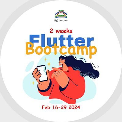 Poster Design for Flutter Bootcamp graphic design