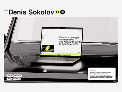 Denis Sokolov - Website Design design figma minimalism ui uiux user interface ux web webdesign