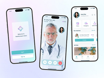 Healthcare Mobile App app design figma health helthcare app helthcare template ios medical medical app medicine mobile mobile app ui ui kit ux