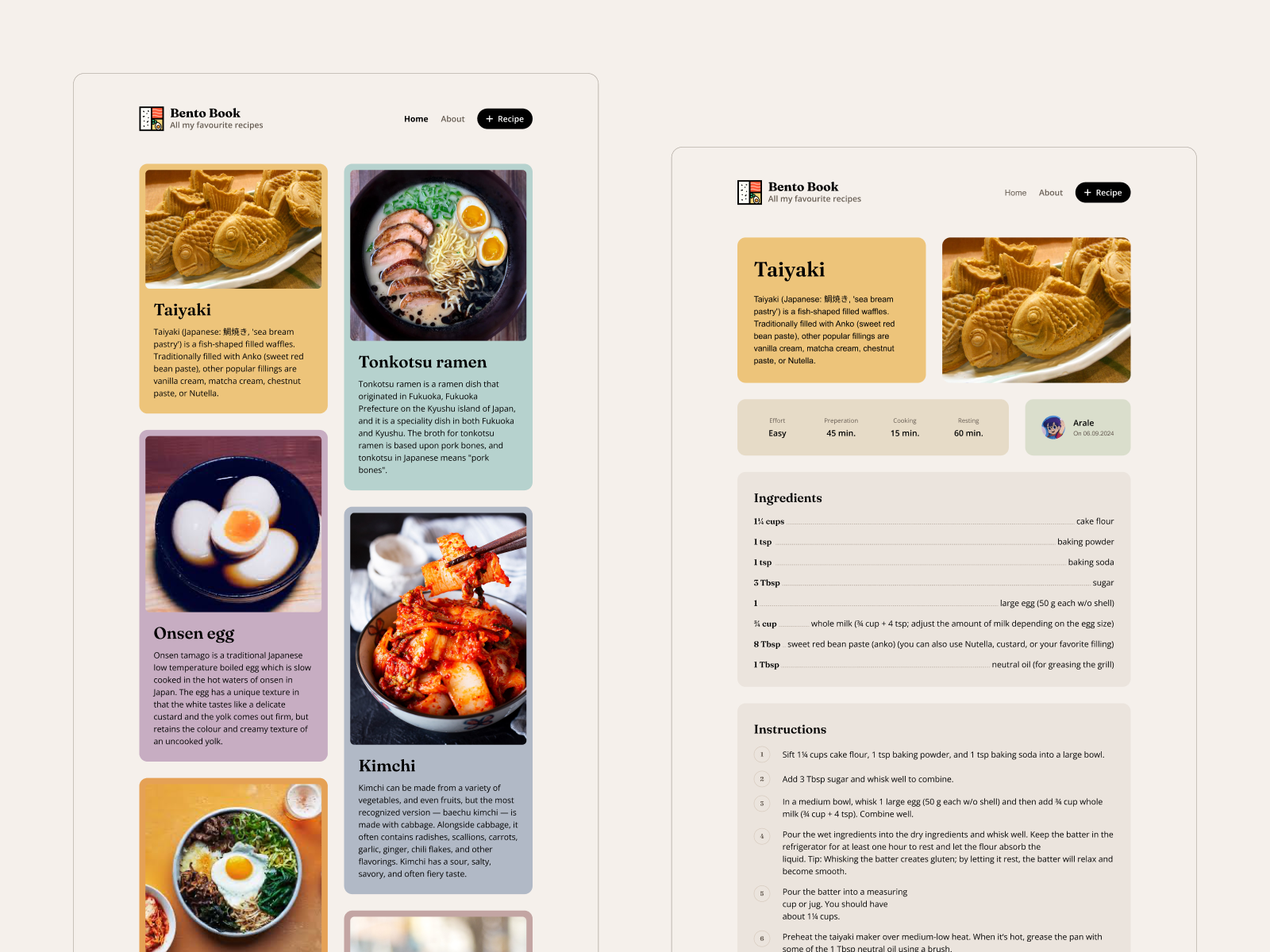 Bento Book bento food recipes website