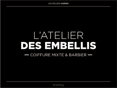 L'Atelier des Embellis brand design brand identity branding graphic design identite graphique identite visuelle identity