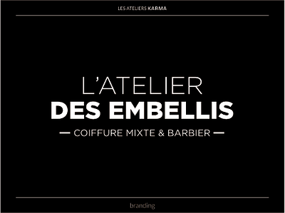 L'Atelier des Embellis brand design brand identity branding graphic design identite graphique identite visuelle identity