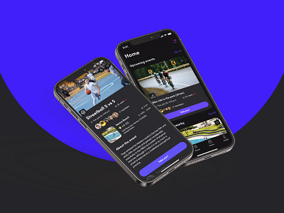 Sporting App mobile app design ui