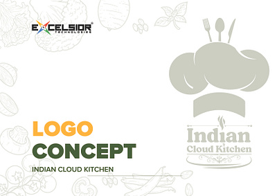 The Indian Cloud Kitchen (ICK) branding graphic design logo ui