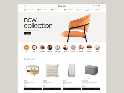 Furniture store concept design concept design furniture minimal store ui uitrends ux visualdesign webui