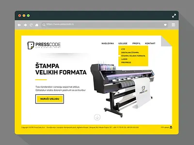 PressCode Homepage hero section homepage landing page product ui uiux design ux web design
