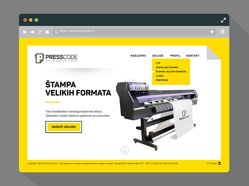 PressCode Homepage hero section homepage landing page product ui uiux design ux web design