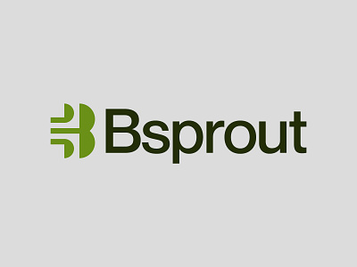 Sprout and Letter B agriculture b brand branding design grow leaf leafs letter logo mark natural seed sprout