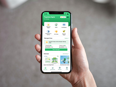Pegadaian Digital - Redesign hanna mobile pegadaian redesign ui pegadaian