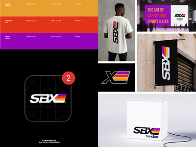 SBX - Sandbox Studios brand brand design brand designer branding brands davor butorac dbworkplay design graphic design logo logo design logo designer logomark logos logotype retro logo symbol visual identity wordmark