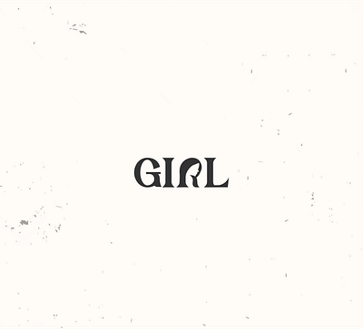 Girl Wordmark Logo girl girl logo girl negative space logo girl word mark logo girl wordmark girl wordmark logo logo minimal logo minimalist logo negative space logo wordmark logo