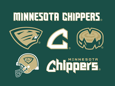 21/32 – Minnesota Chippers beaver branding chippers design flash sheet football illustration logo lumberjack minnesota sports sports branding typography