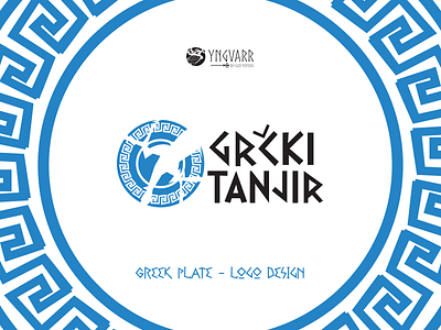 Greek Plate fast food logo design - branding brand design brand idenity branding fast food graphic design greek logo logo design logotype