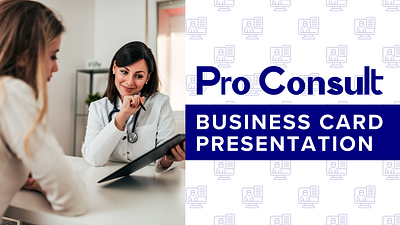 Pro Consult Business Card Presentation business card design graphic design graphic designer logo design