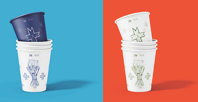Christmas paper cups branding christmas cup