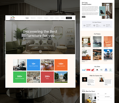 SKN Creative | Funiture Website Design branding cool furniture website furniture landing page furniture uiux furniture website new furniture design website website design