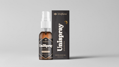 Uniflora spray package branding embalagem honey mel package spray