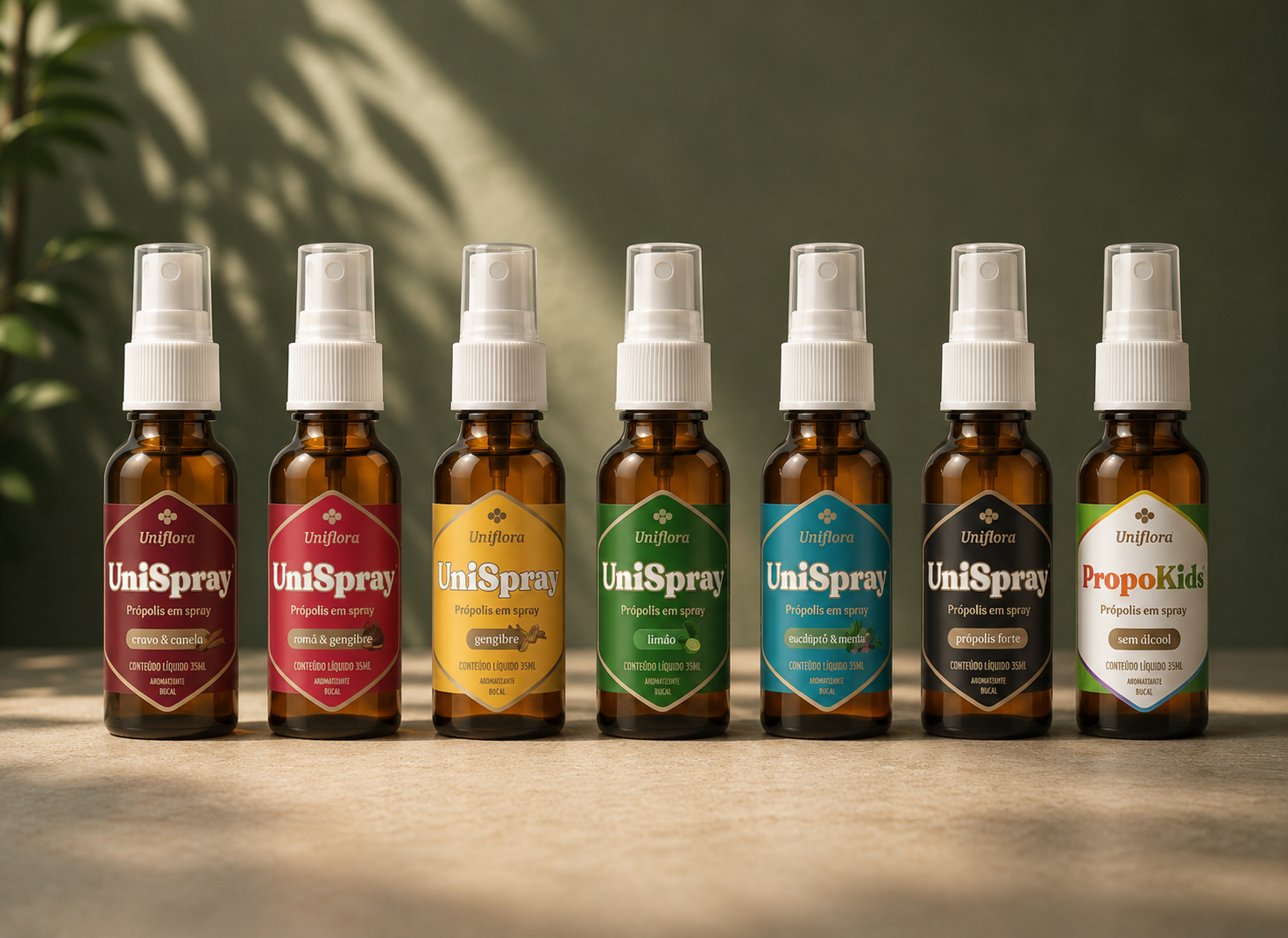 Uniflora spray package branding embalagem honey mel package spray uniflora