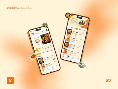 Vookad App UI app food delivery ui